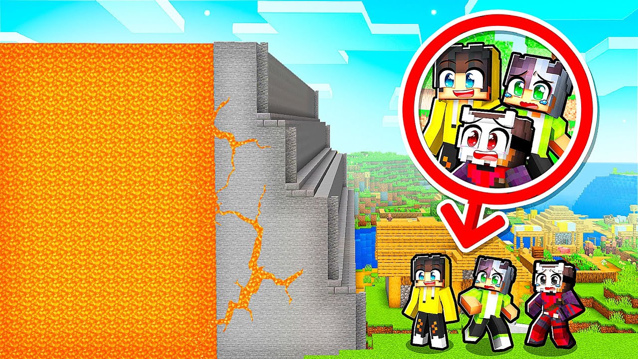 DEV LAV TSUNAMİSİNE KARŞI EN GÜVENLİKLİ BARAJ 🌋 | Minecraft