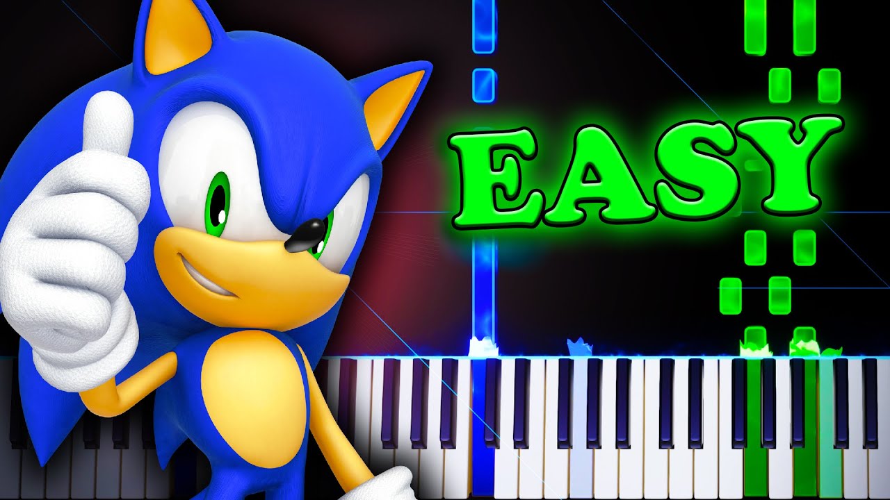 Green Hill Zone (from Sonic the Hedgehog) - EASY Piano Tutorial