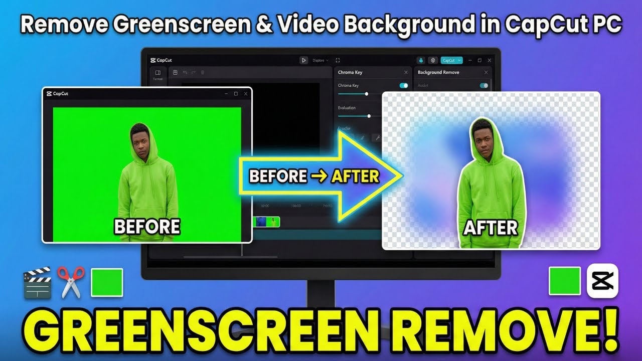 CapCut PC Tutorial Ep.6 | How to Remove Green Screen & Background Easily! Bangla Tutorial