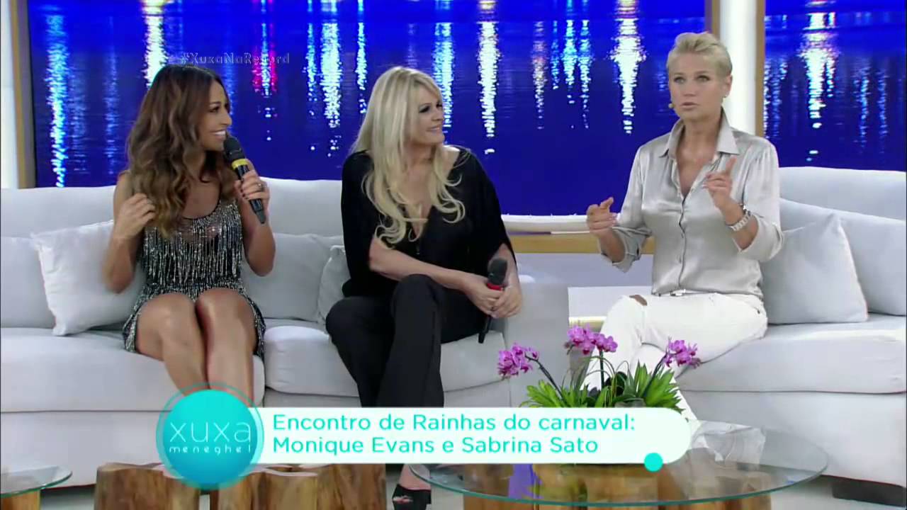Musas do carnaval, Monique Evans e Sabrina se encontram