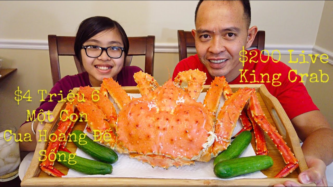 Lần Đầu Tiên Hai Cha Con Ăn Cua Hoàng Đế Tươi - Live King Crab