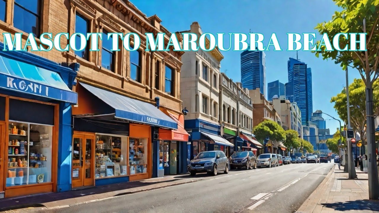 SYDNEY'S MOST STUNNING DRIVE FROM MASCOT TO MAROUBRA BEACH IN 4K 60FPS HDR! 🏖️
