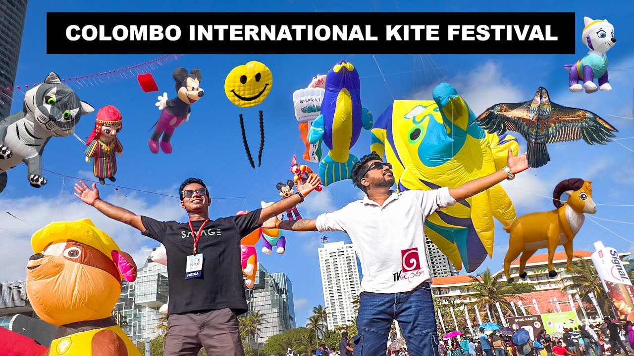 ලංකාවේ ලොකුම සරුංගල් සැණකෙළිය🪁 | Colombo International Kite Festival 2025