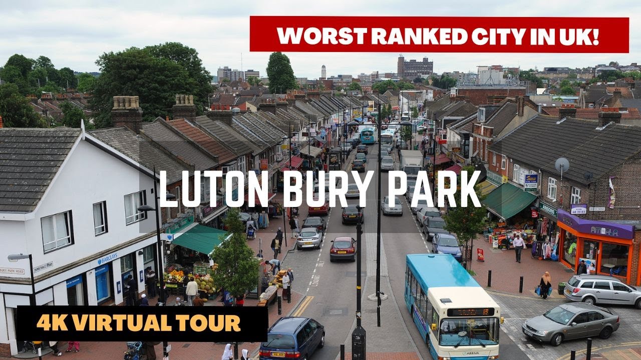 Luton Bury Park Virtual Tour (4K) United Kingdom