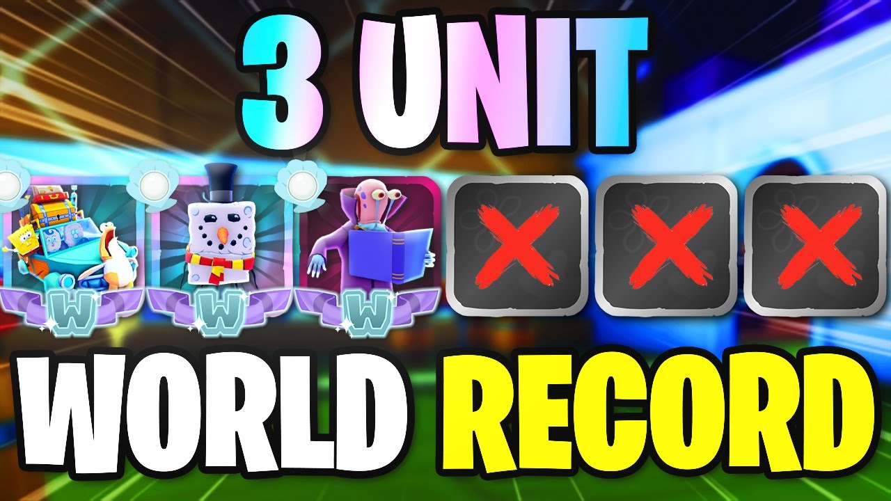 The 3 Unit Endless Record of Spongebob Tower Defense