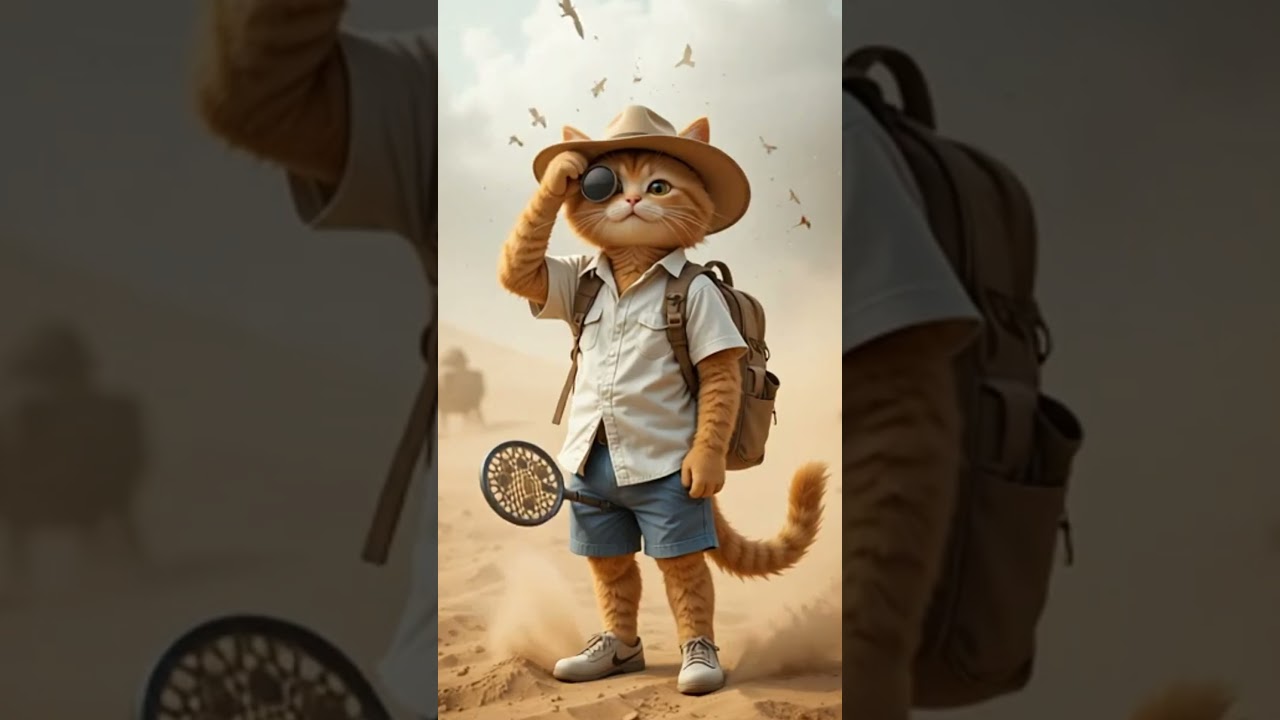 This Cat Wandered Into the Desert… What Happened Next? 🐱🕯️ 