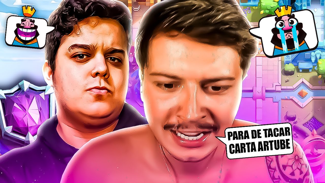 JOGUEI CONTRA O ARTUBE NO CLASH ROYALE AMASSEI ? 😂
