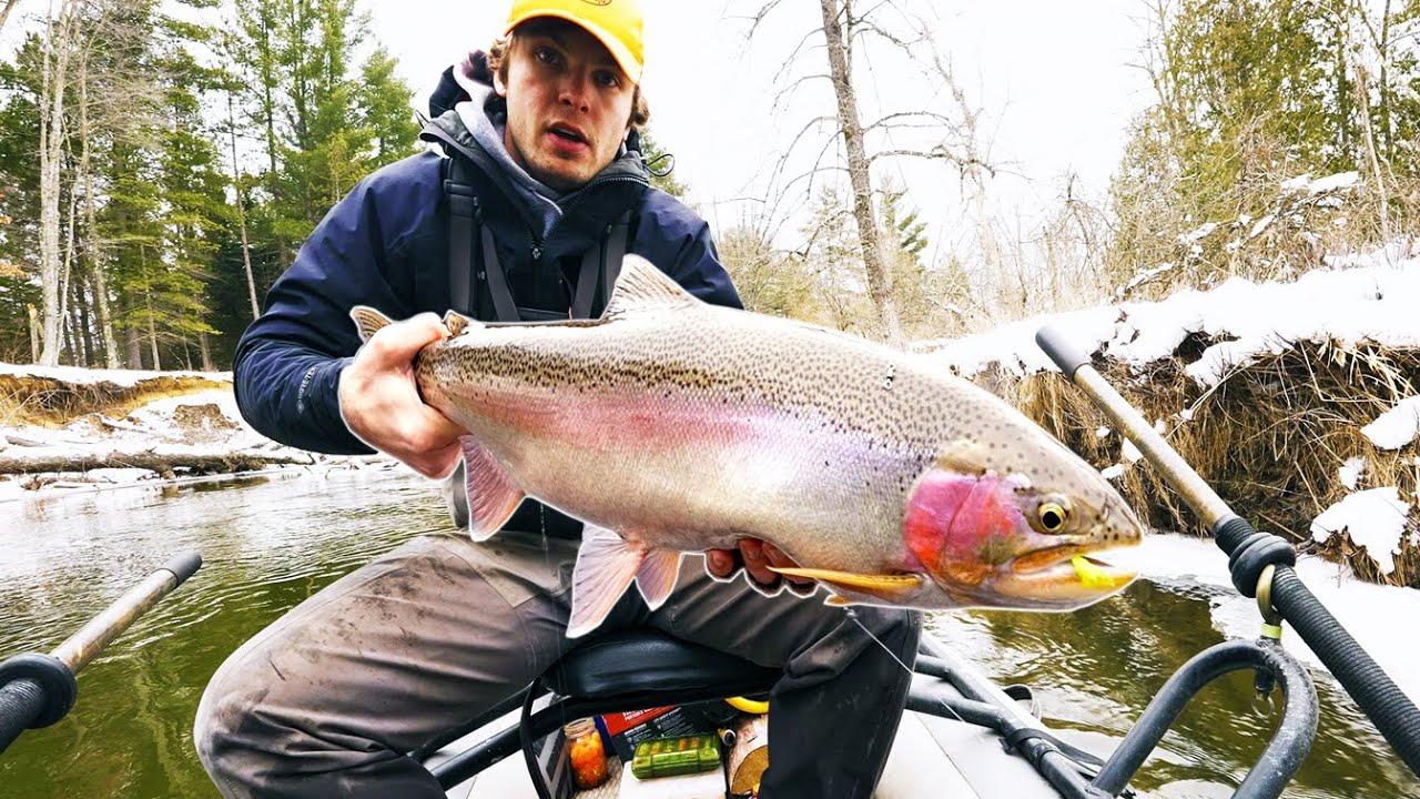 48H SOLO FLOAT!! Winter Steelhead Camp (-10C)