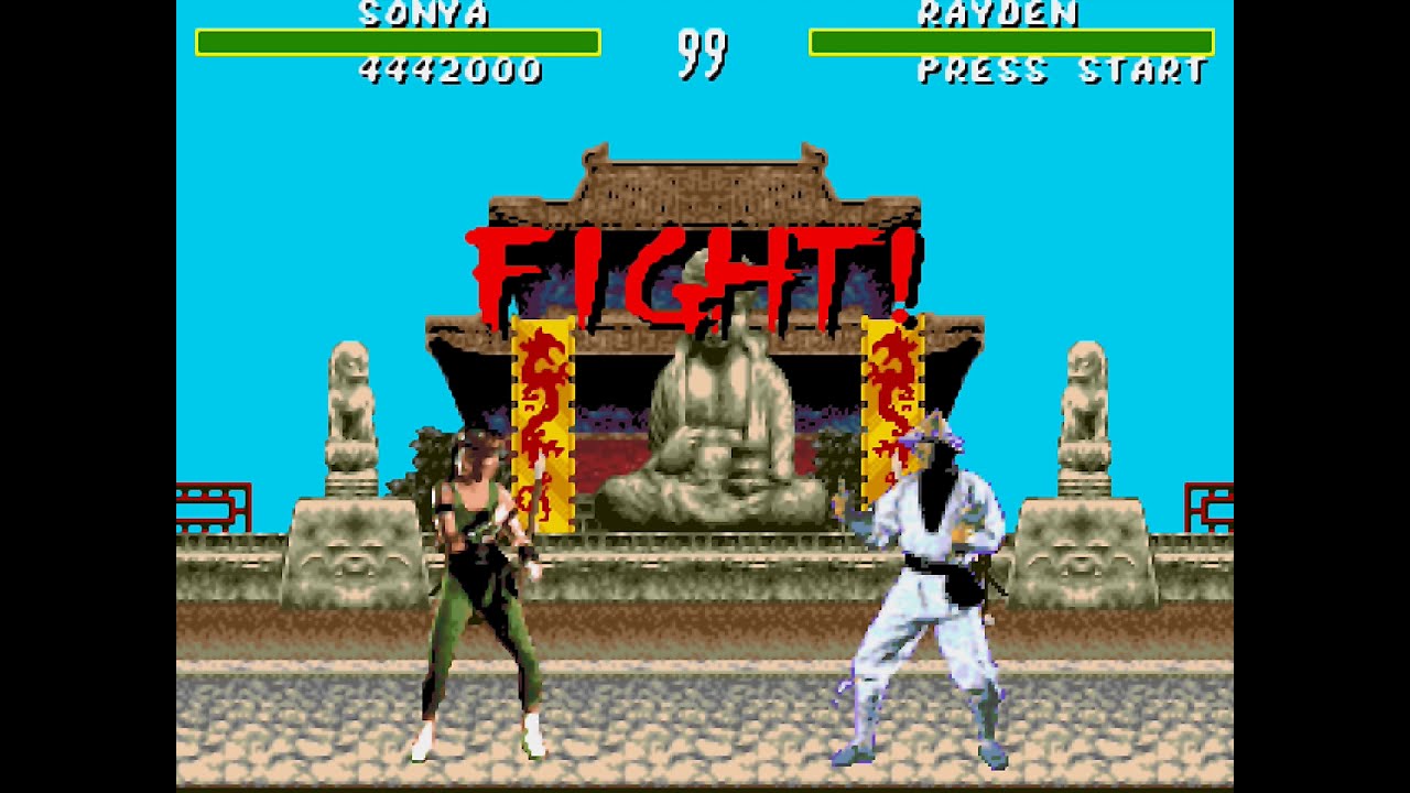 Mortal Kombat 1 Sega Genesis - Sonya Playthrough