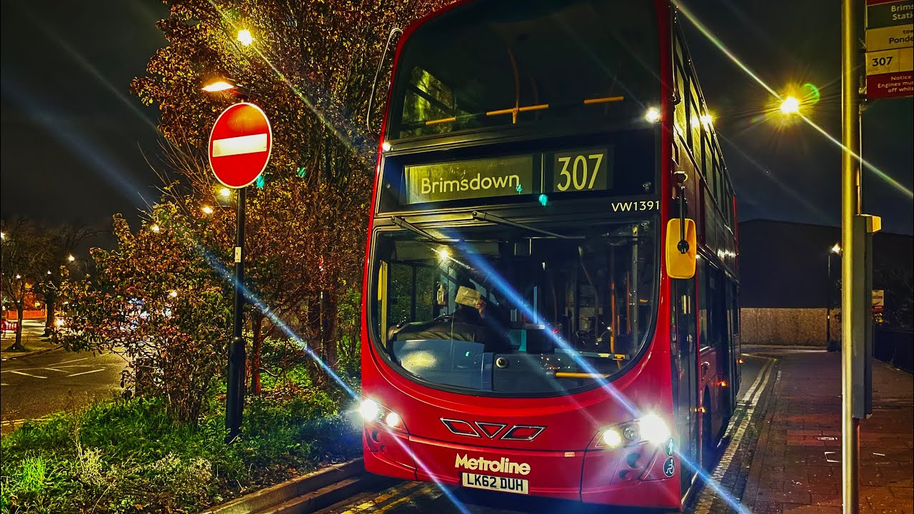 *LAST DAY + MID ZF* VW1391 (LK62 DUH) on route 307 - Friday 9 December 2022