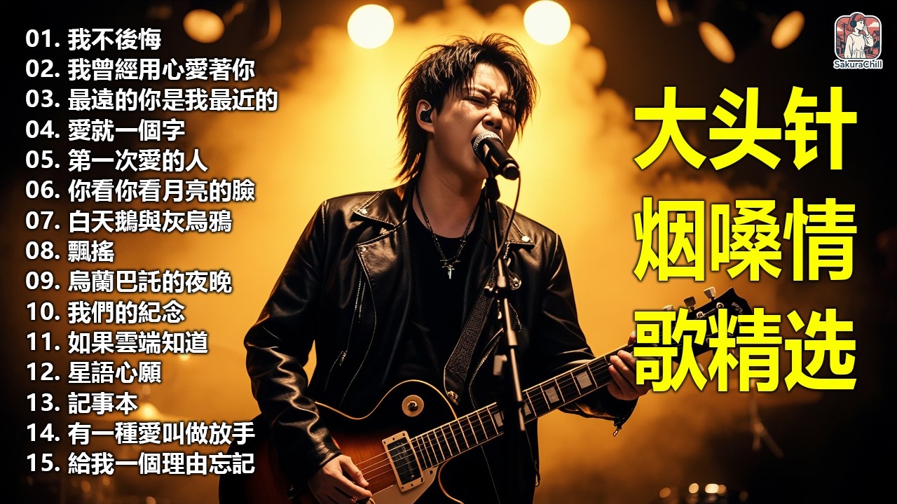 大頭針【大头针 · 烟嗓情歌精选】 💔 那些年听哭过的歌｜烟嗓情歌精选翻唱🔥#我不後悔#我曾經用心愛著你#最遠的你是我最近的#愛就一個字#第一次愛的人#你看你看月亮的臉