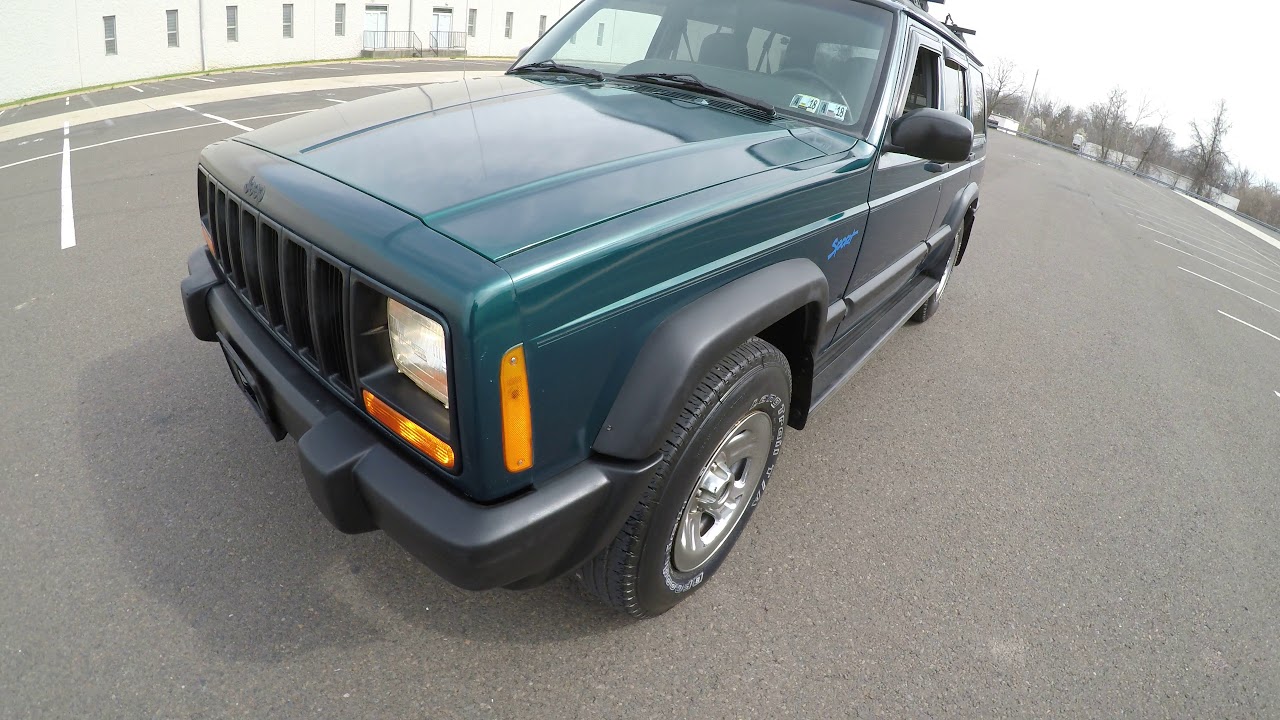 4K Review 1997 Jeep Cherokee Sport 4WD Virtual Test-Drive and Walk around
