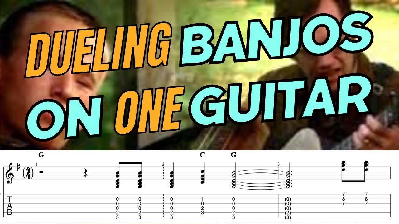 Dueling Banjos Played on One Guitar (with TAB)