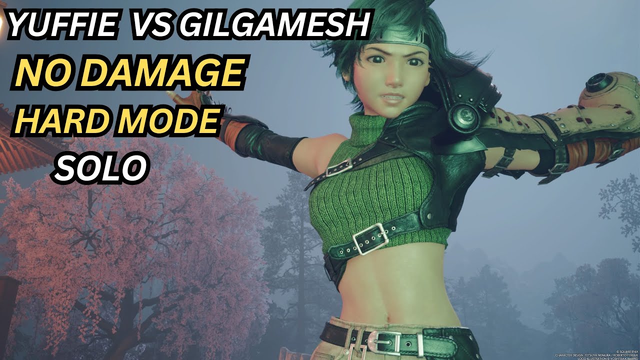 FFVII Rebirth Yuffie Solo Vs Gilgamesh (No Damage, Hard Mode)