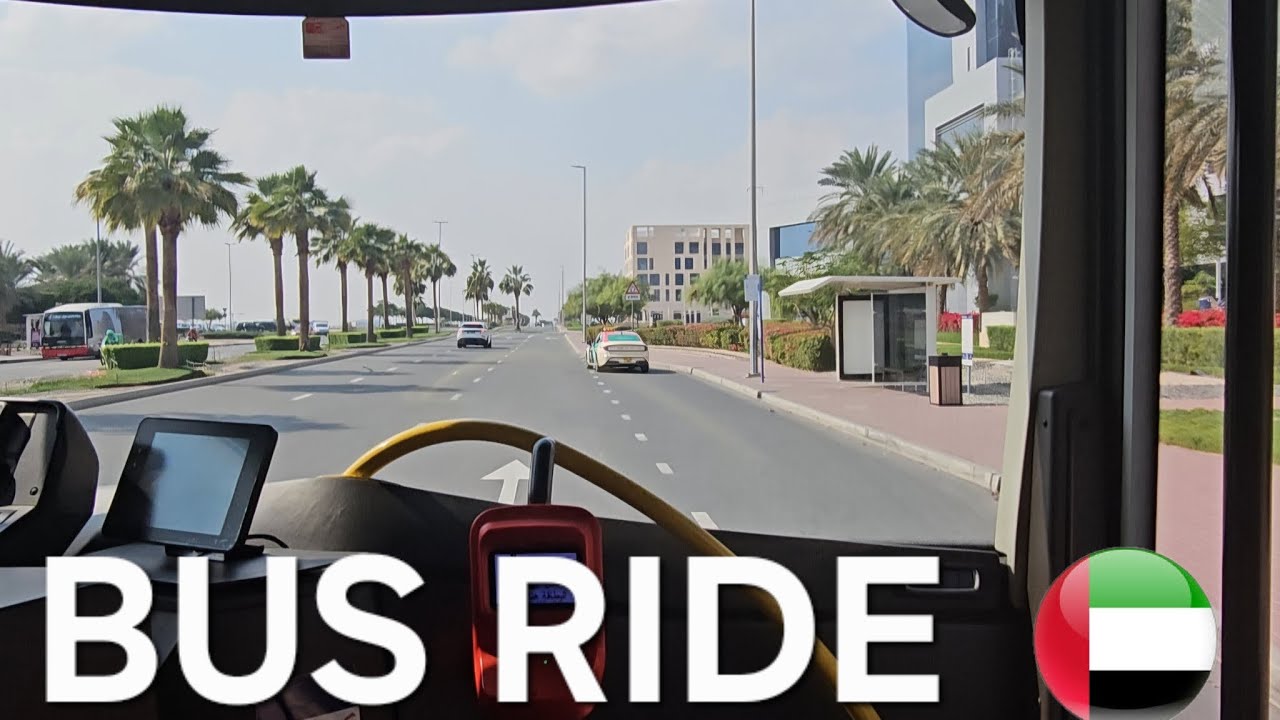 Dubai RTA Bus Ride after the rain in Dubai Budget Trip | #travel #rtadubai