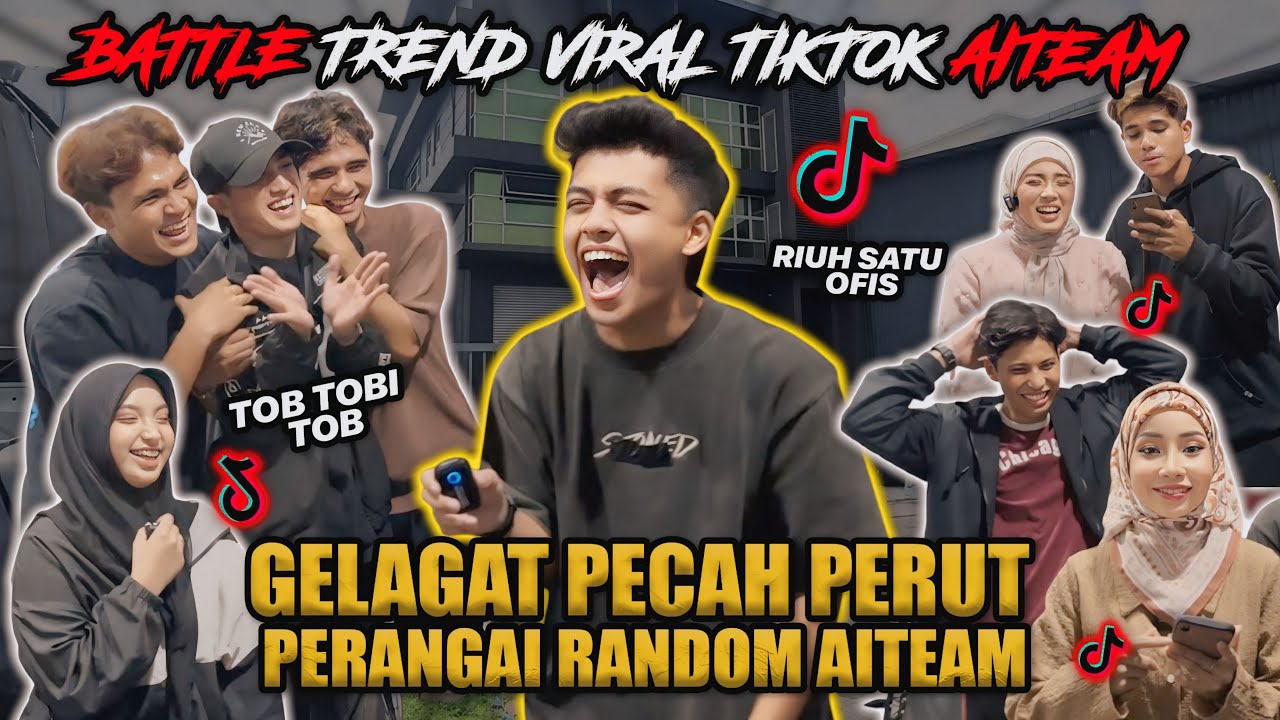 BATTLE NYANYI TREND VIRAL!!! GELAGAT RIUH OFIS CORE AITEAM PECAH PERUT?!
