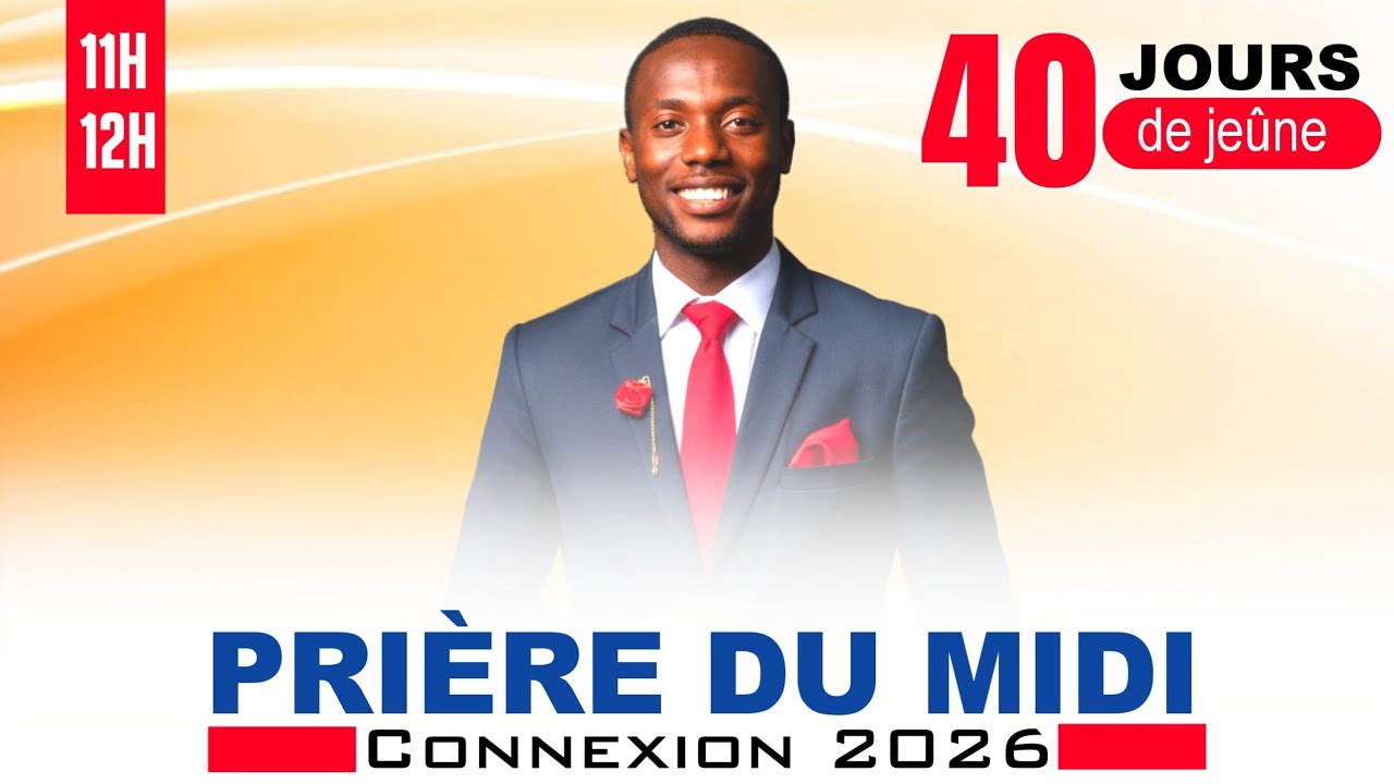 PRIÈRE DU MIDI - CONNEXION 2026 | JOUR 12 | APÔTRE STEEVENSON JEAN | ÉGLISE SENTINELLE