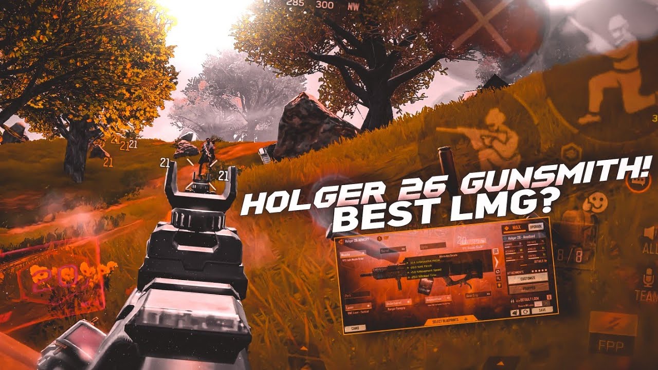 Fast ads + fast reload + no recoil with this HOLGER 26 gunsmith build in codm br | codm br gameplay