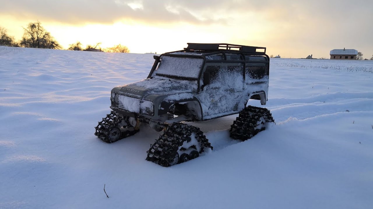 3D printed snow tracks TRX4