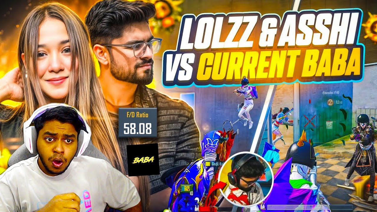 WORLD's LONGEST AWM HEADSHOT REFLEX EVEN LoLzZz IS SCARED?? CURRENT BABA BEST Moments PUBG Mobile