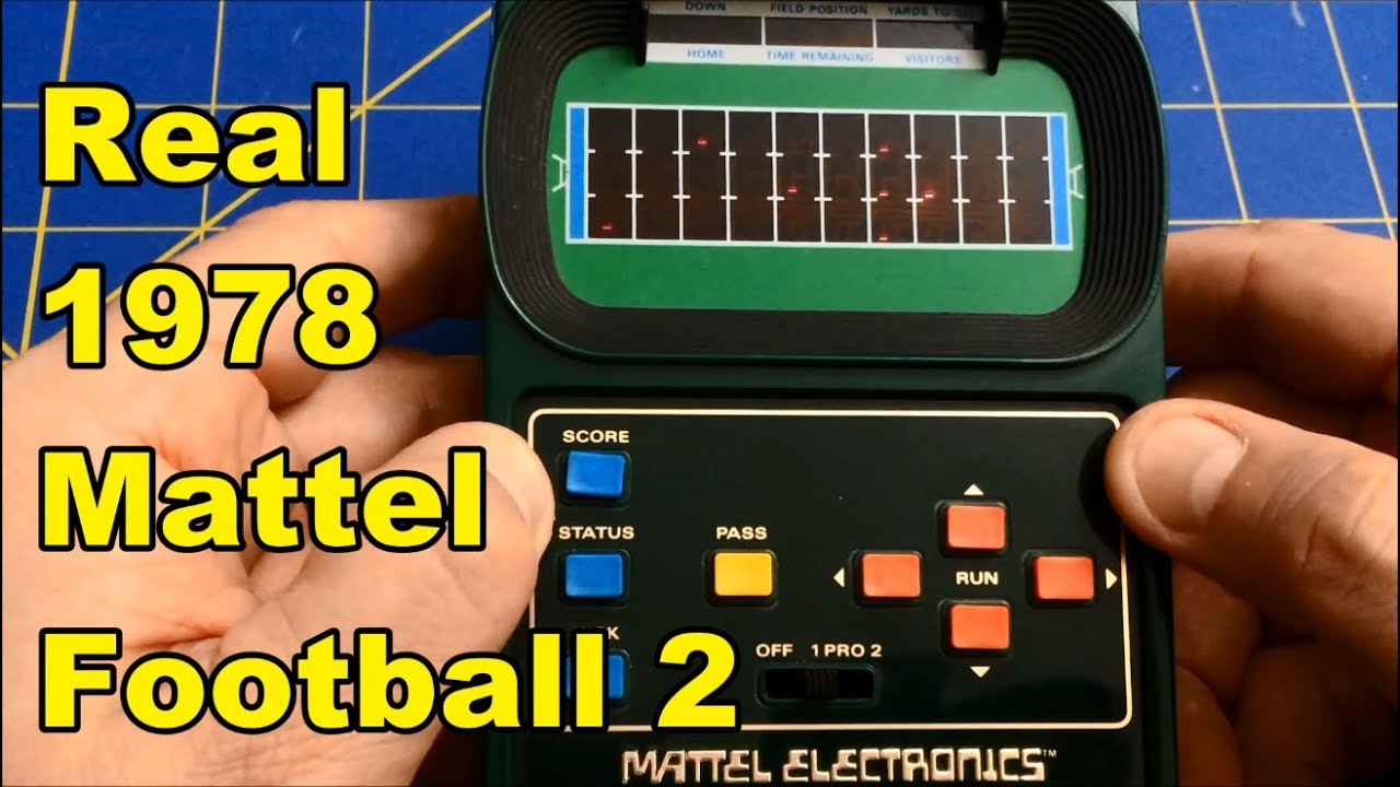 Mattel Football 2: a 1978 Handheld Game - Let's Play