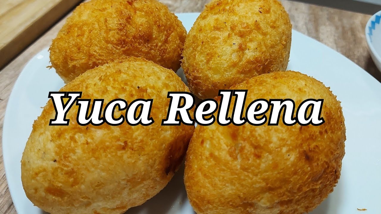 Como preparar la yuca rellena crocante / Empanada de Yuca - cocina fácil, cocina real.