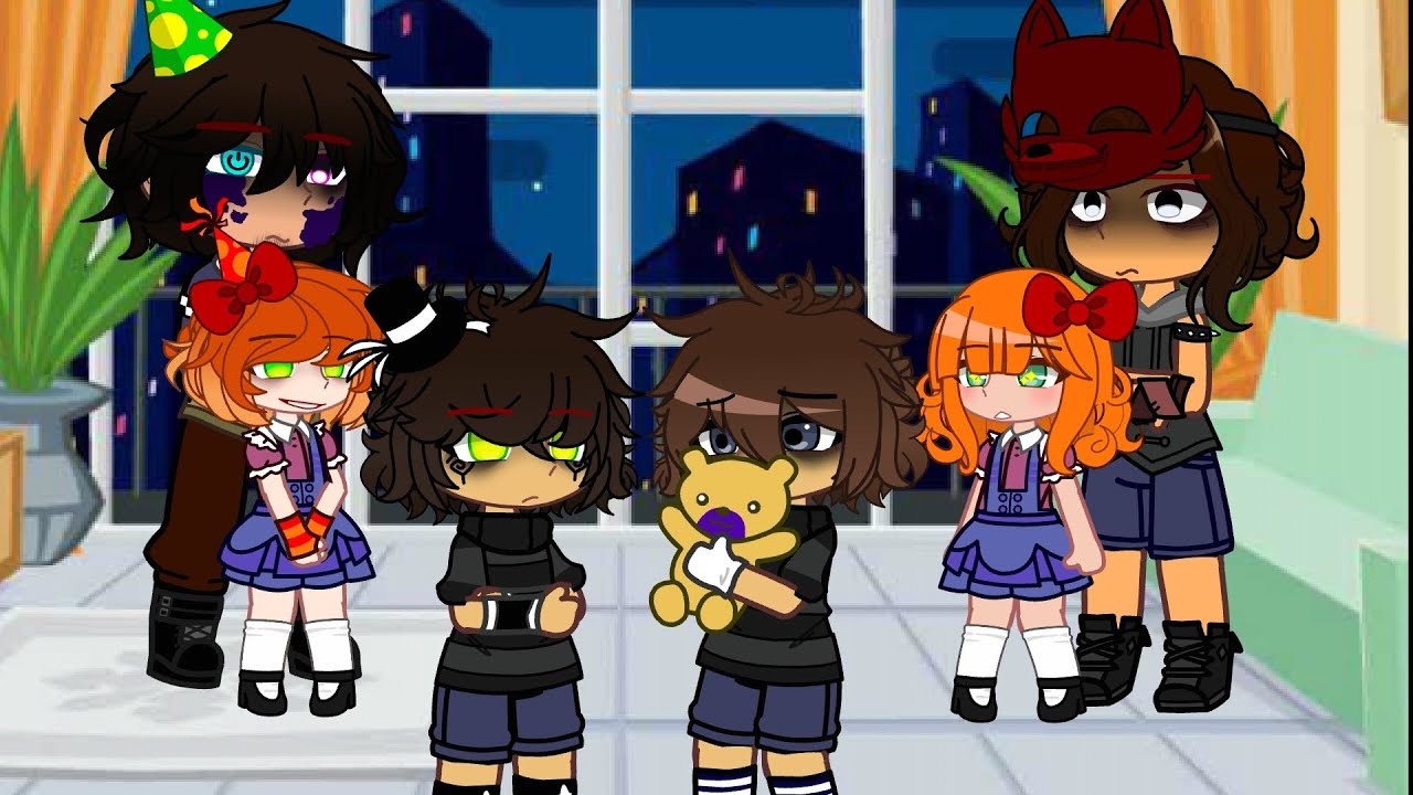 If Afton's kids got into the past (Если бы дети Афтона попали в прошлое) 🇺🇸🇷🇺