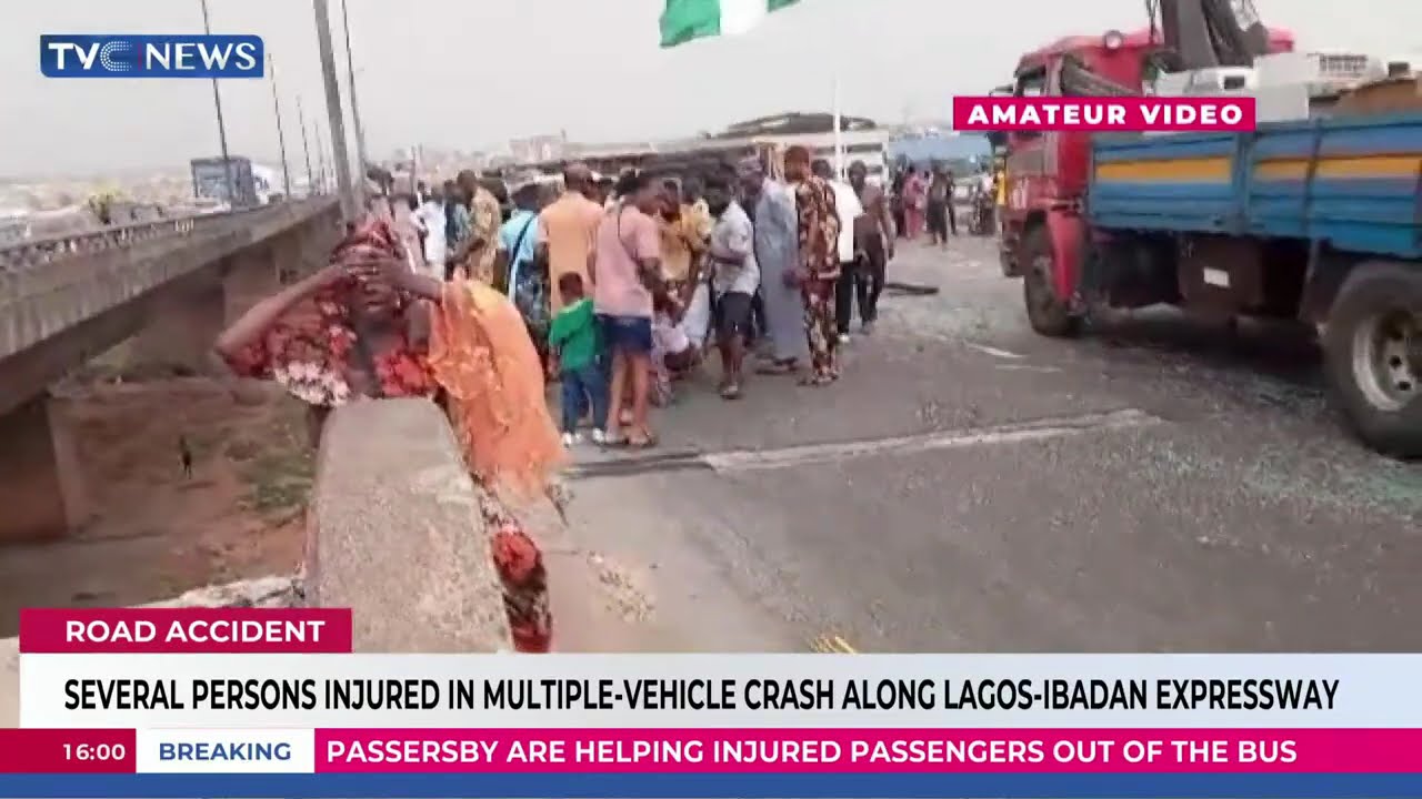 Several Persons Injured In Multiple-Vehicle Crash Along Lagos-Ibadan Expressway