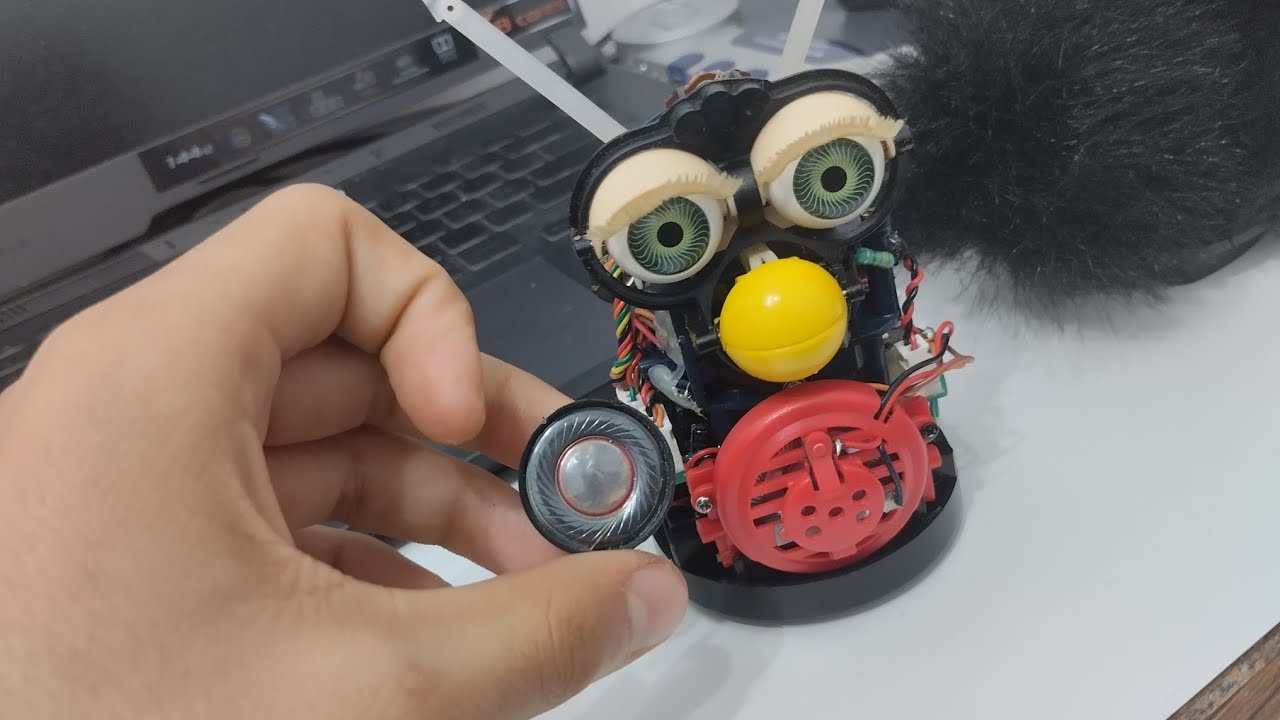 1999 Furby speaker repair tip: recycling old headphones for parts
