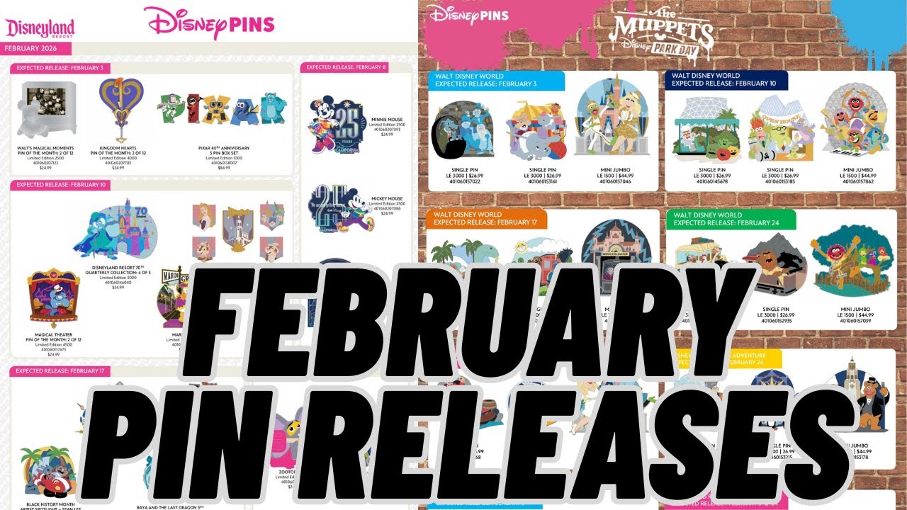 February 2026 Disney Pin Releases | Huge Month for Muppets Pin Collectors