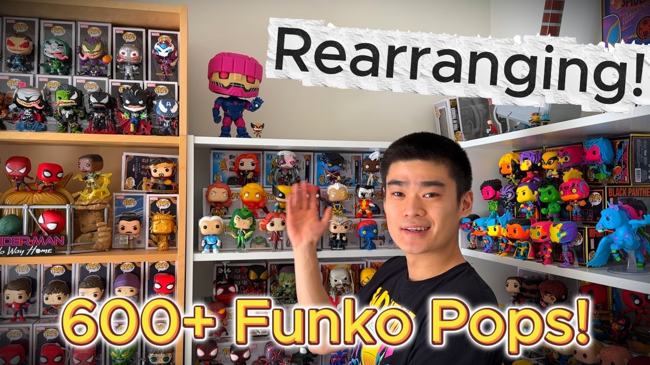 Rearranging my 600+ Marvel Funko Pop Collection! (Adding the New Pops)