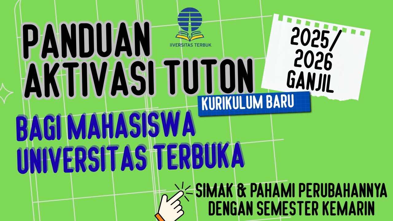 AKTIVASI TUTON UT BAGI MAHASISWA BARU DAN MAHASISWA LAMA YANG BELUM PUNYA AKUN ELEAERNING UT