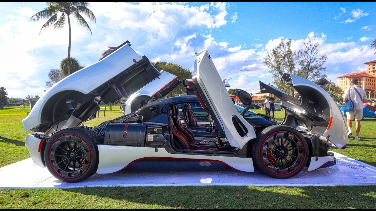 PAGANI UTOPIA против HUAYRA — близнецы-трансформеры стоимостью 10 000 000 долларов на выставке Mo...
