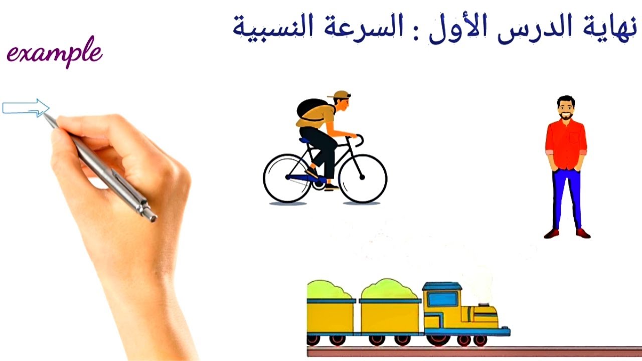 شرح السرعة النسبية علوم الصف الثالث الإعدادي