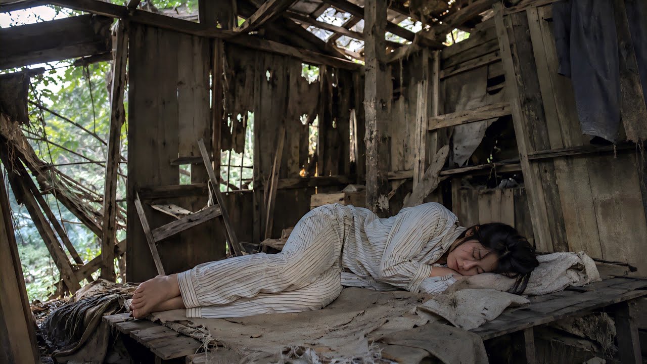 300 Days Living in the Jungle: A Girl Transforms an Abandoned Hut into a Cozy Home