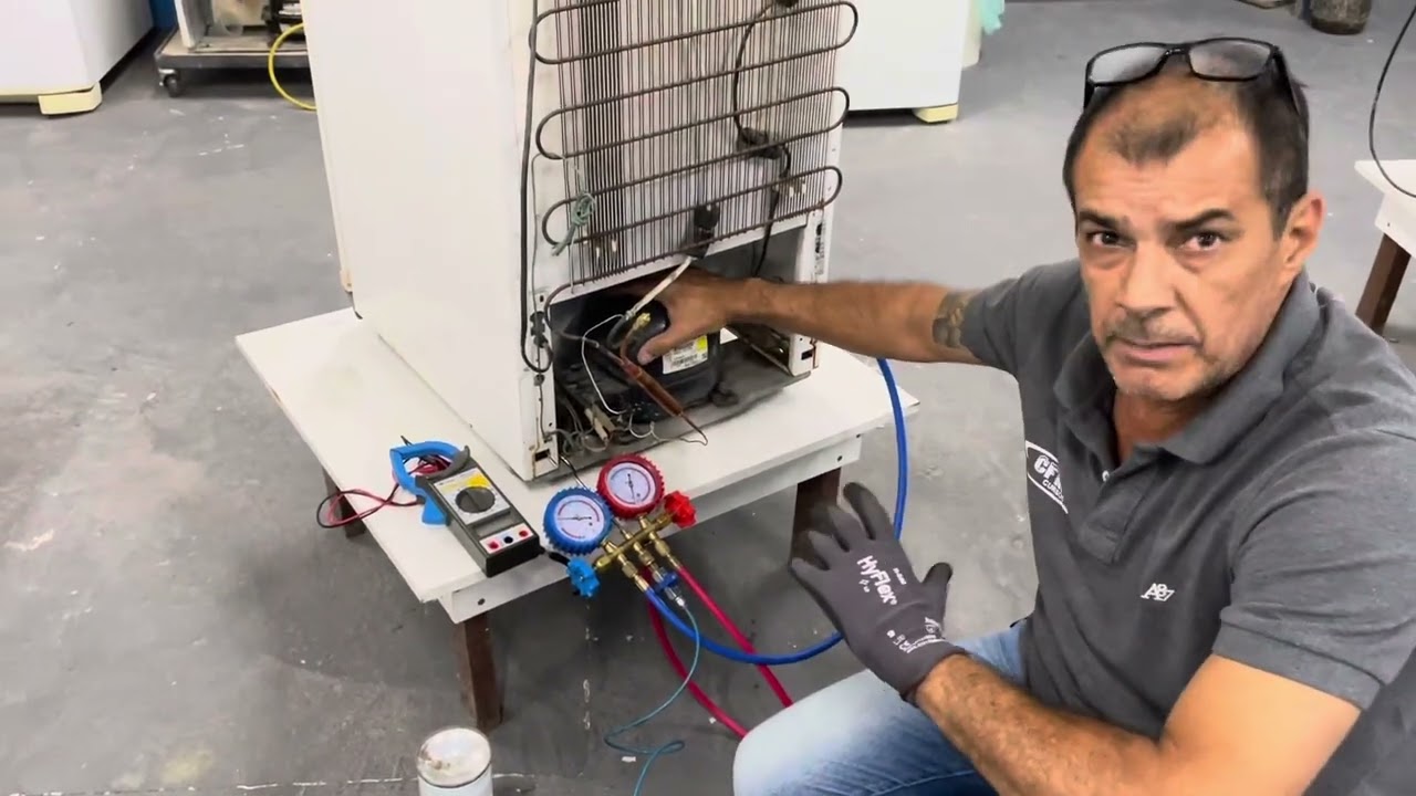 COMO FAZER CARGA DE GÁS EM GELADEIRA