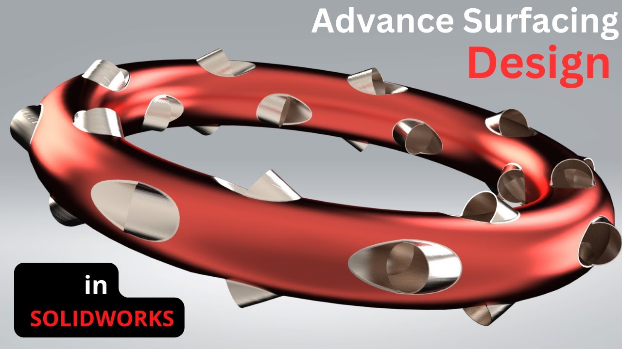 Complex part Surfacing in solidworks | solidworks design tutorial | advance surfacing tutorial.