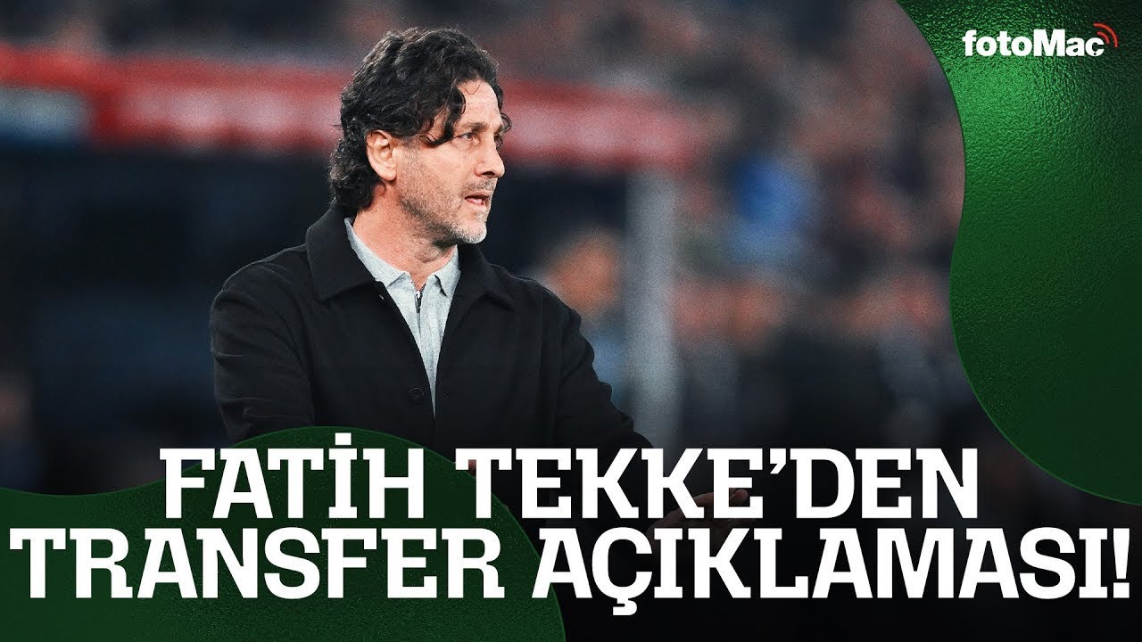 Fatih Tekke'den transfer açıklaması!