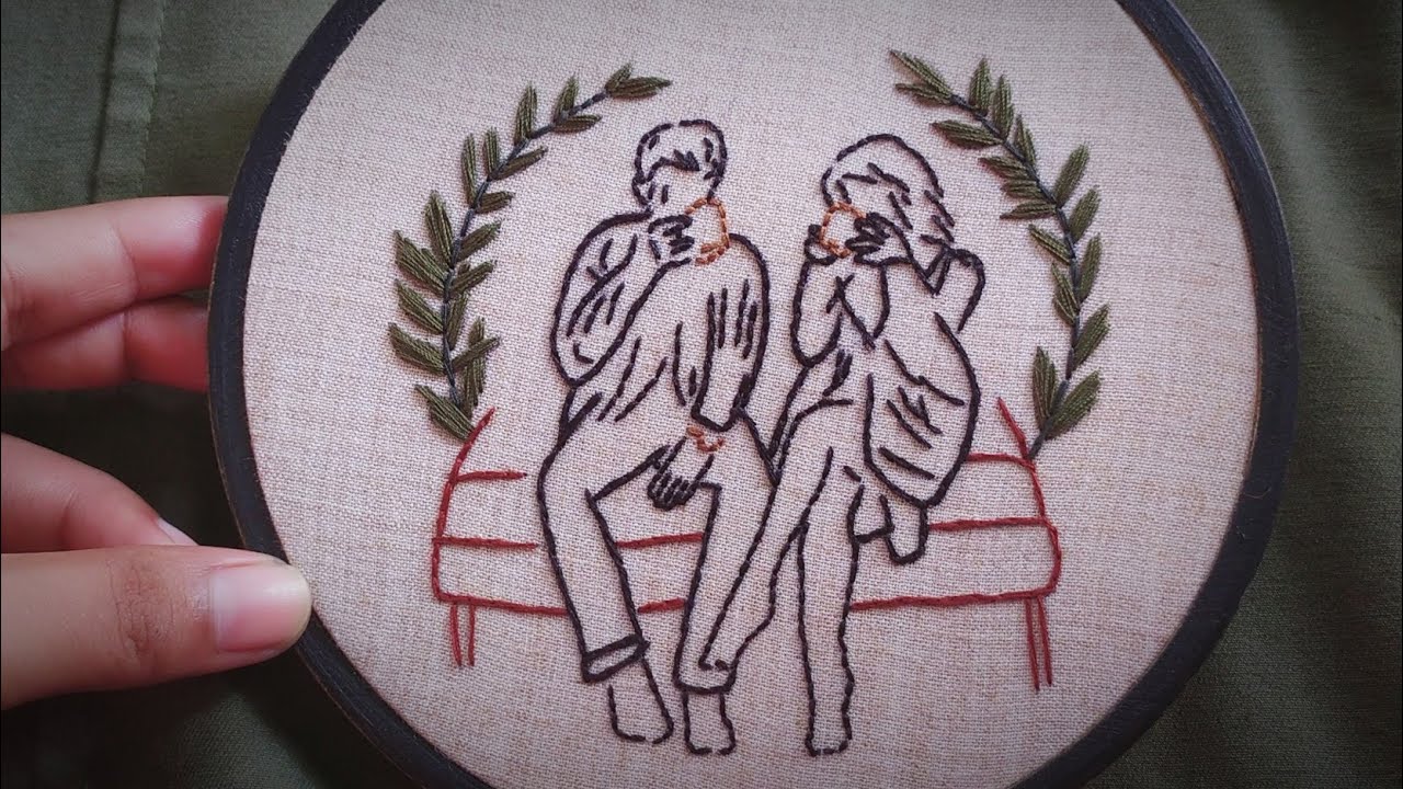 Couple love Embroidery pattern || Embroidery for Begginers || Let's Explore