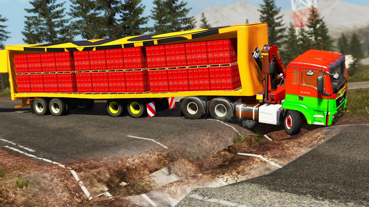 Trucks vs Potholes #25 | BeamNG.DRIVE