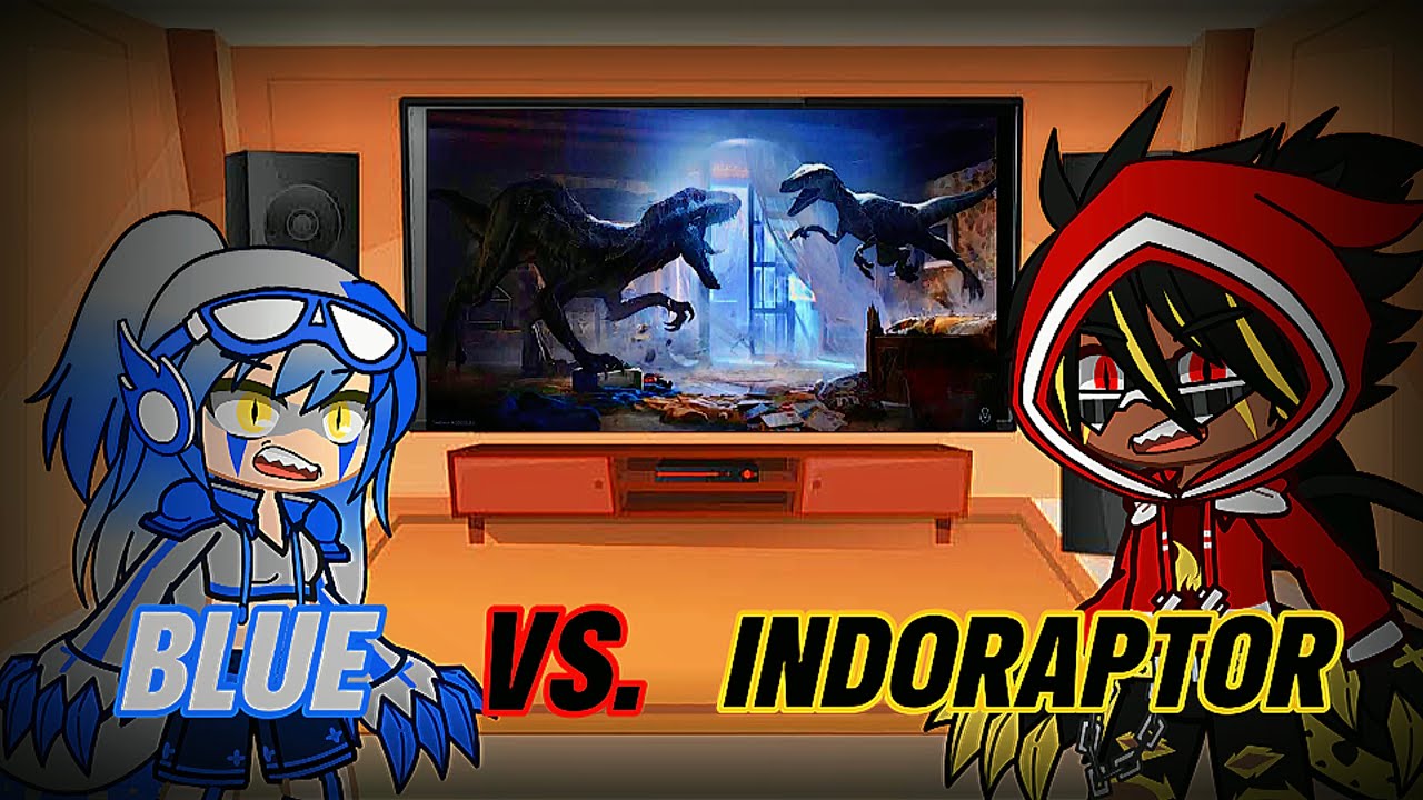 Dino Rey y Jurassic World reaccionan a”Blue Vs. Indoraptor” // Videoreacción #jurassicworld #gacha