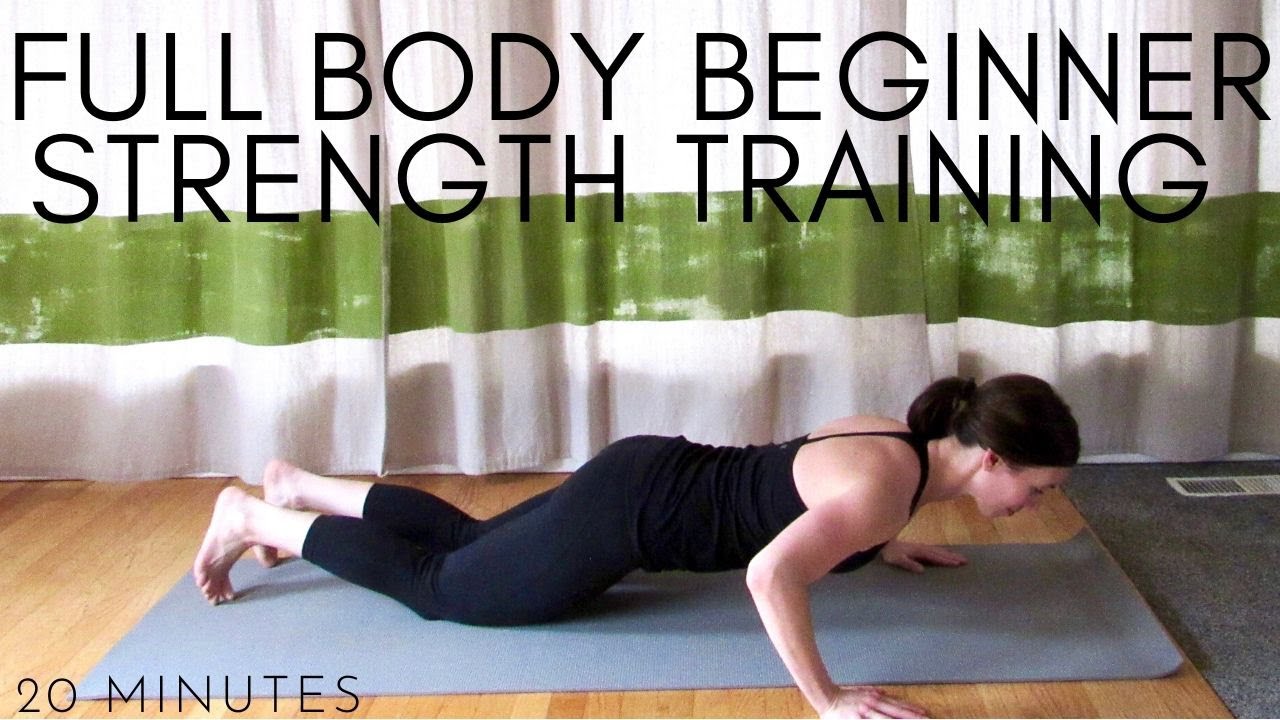 Full Body Beginner Strength Training Workout (20 minutes) | Fit Mama Real Food