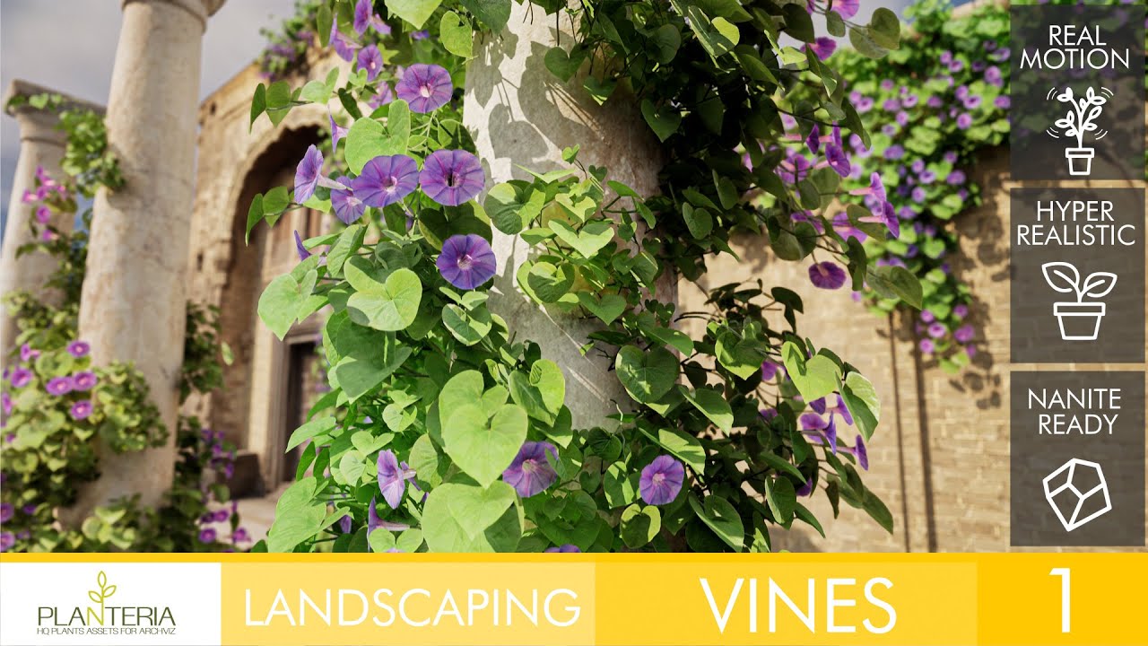 UE5 Landscaping Vines 1 ( Rendered )