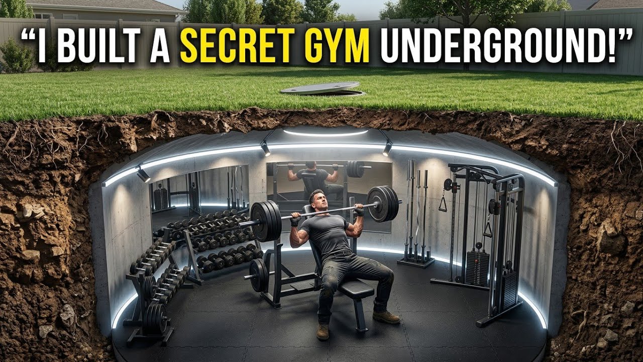I Built a Secret Underground Gym in My Backyard To Survive World War 3