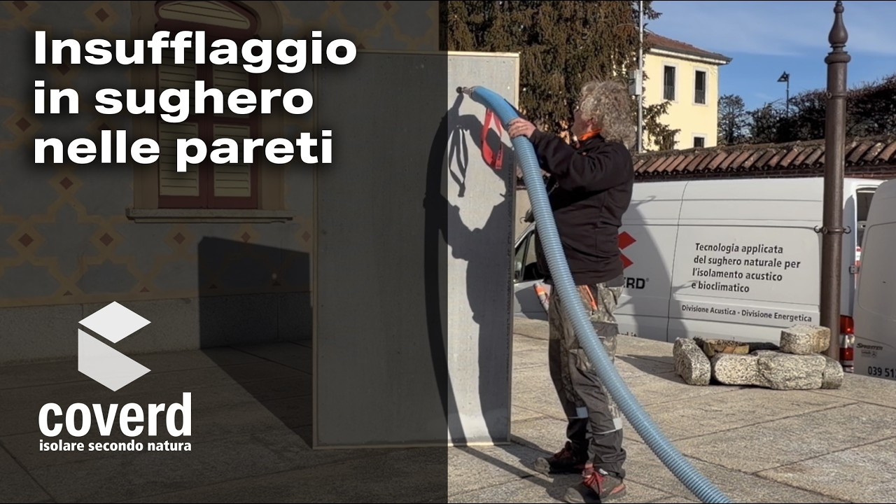 Coverd: Insufflaggio con sughero in granuli dimostrazione