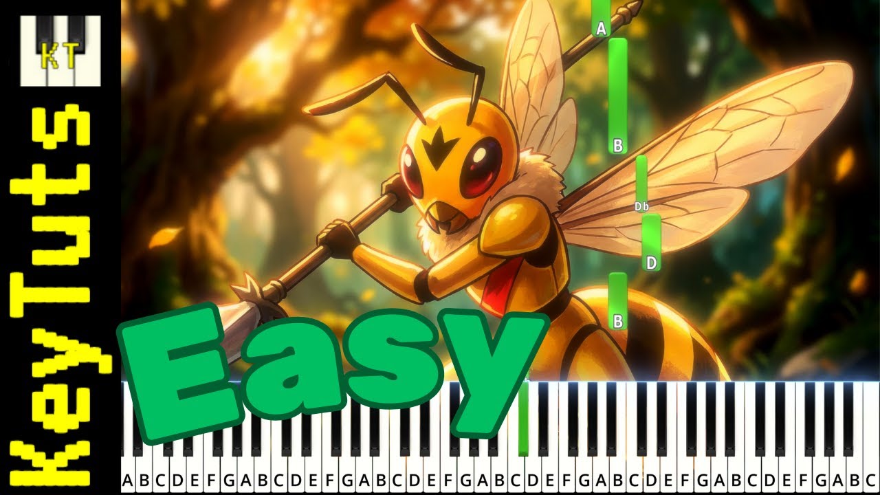 Lands Untamed [Bug Fables] - Easy Mode [Piano Tutorial] (Synthesia)