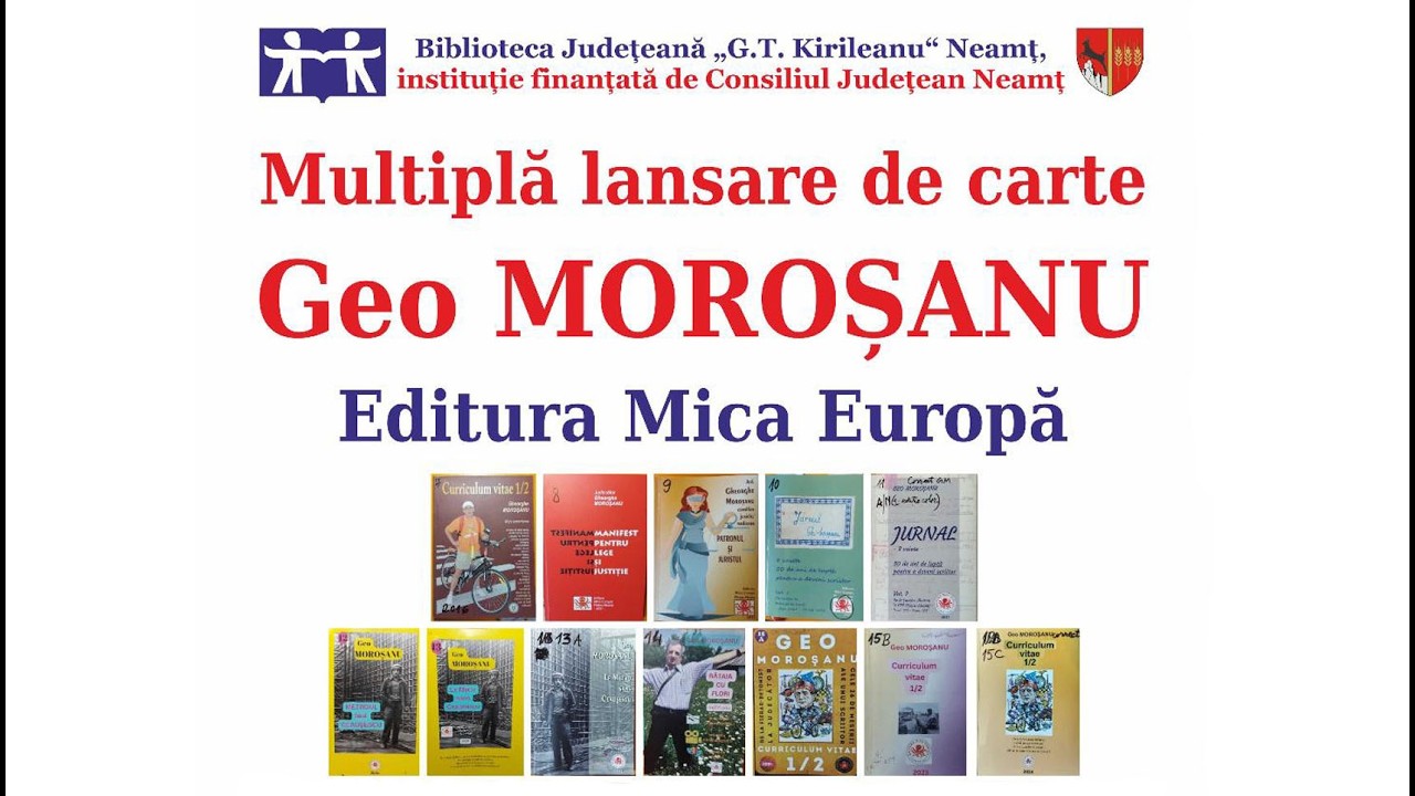 Geo Moroșanu - Multiplă lansare de carte