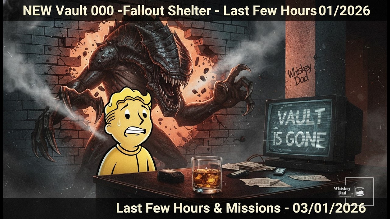 NEW Vault 000 -Fallout Shelter - Last Few Hours & Missions - 03/01/2026