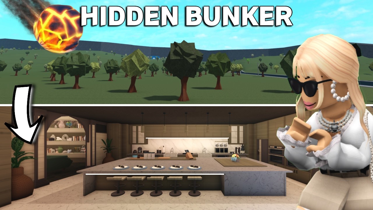 I BUILT A BUNKER TO HIDE FROM THE METEOR IN BLOXBURG