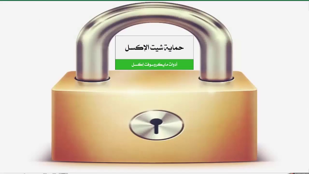 حماية ورقة العمل و حماية محرر الاكواد و تحديد صلاحيات المستخدمين و كلمة مرور و ورقة عمل لكل مستخدم